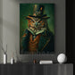 Victorian Owl Canvas Painting, Regal Owl Portrait Wall Art Decor, Poster Gift For Owl Lovers