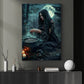 The Witch's Secret Halloween Canvas Painting, Spooky Season Wall Art Decor, Halloween Poster Gift For Witch Lovers