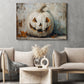 Pumpkins Smile, Autumn Canvas Painting, Spooky Season Wall Art Decor, Halloween Poster Gift For Pumpkins Lovers