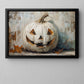 Pumpkins Smile, Autumn Canvas Painting, Spooky Season Wall Art Decor, Halloween Poster Gift For Pumpkins Lovers