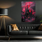 Red Reverie, Mystery Canvas Painting, Spooky Season Wall Art Decor, Halloween Poster Gift For House Lovers