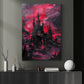 Red Reverie, Mystery Canvas Painting, Spooky Season Wall Art Decor, Halloween Poster Gift For House Lovers