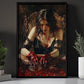 The Blood Maiden's Ritual, Mystery Canvas Painting, Spooky Season Wall Art Decor, Halloween Poster Gift For Womans