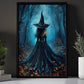 The Witch's Path, Witch Canvas Painting, Spooky Season Wall Art Decor, Halloween Poster Gift For Witch Lovers