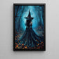 The Witch's Path, Witch Canvas Painting, Spooky Season Wall Art Decor, Halloween Poster Gift For Witch Lovers