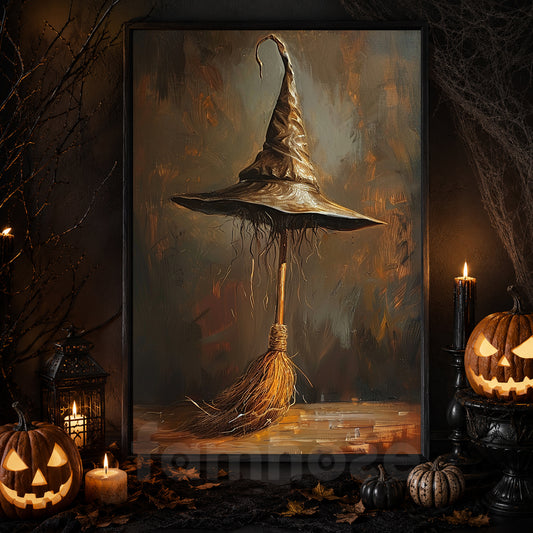 A Witch's Legacy, Witches Canvas Painting, Spooky Season Wall Art Decor, Halloween Poster Gift For Witch Lovers