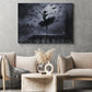 Halloween Skeleton Ballet Canvas Painting, The Bone Ballerina Wall Art Decor, Spooky Season Poster Gift For Skeleton Lovers, Ballet Lovers