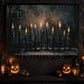 Echoes Of Light, Candle Canvas Painting, Spooky Season Wall Art Decor, Halloween Poster Gift For Candle Lovers