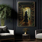 The Witch's Study, Witches Canvas Painting, Spooky Season Wall Art Decor, Halloween Poster Gift For Witch And Book Lovers