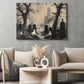Haunting At Dusk, Ghost Canvas Painting, Spooky Season Wall Art Decor, Halloween Poster Gift For Ghost Lovers