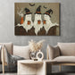 Ghostly Gathering, Ghost Canvas Painting, Spooky Season Wall Art Decor, Halloween Poster Gift For Ghost Lovers