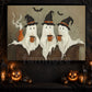 Ghostly Gathering, Ghost Canvas Painting, Spooky Season Wall Art Decor, Halloween Poster Gift For Ghost Lovers