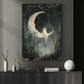 Moonlit Whispers Of The Enchanted Forest, Ghost Canvas Painting, Spooky Season Wall Art Decor, Halloween Poster Gift For Ghost Lovers