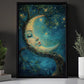 Dreaming in the Moon's Embrace, Whispers Canvas Painting, Modern Wall Art Decor, Poster Gift For Landscapes Lovers