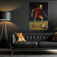 Skeleton Soccer, Soccer Canvas Painting, Spooky Season Wall Art Decor, Halloween Poster Gift For Soccer Lovers, Soccer Boys