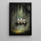 Swinging Spirits, Ghost Canvas Painting, Spooky Season Wall Art Decor, Halloween Poster Gift For Ghost Lovers