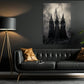 The Coven's Return, Witches Canvas Painting, Spooky Season Wall Art Decor, Halloween Poster Gift For Witch Lovers