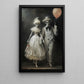 Balloon Of The Afterlife, Couple Canvas Painting, Spooky Season Wall Art Decor, Halloween Poster Gift For Skull Lovers