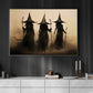 Shadows Of The Mist, Witch Canvas Painting, Spooky Season Wall Art Decor, Halloween Poster Gift For Witch Lovers