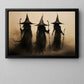 Shadows Of The Mist, Witch Canvas Painting, Spooky Season Wall Art Decor, Halloween Poster Gift For Witch Lovers