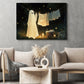 Midnight Laundry, Ghost Canvas Painting, Spooky Season Wall Art Decor, Halloween Poster Gift For Ghost Lovers