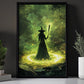 The Witch's Enchanted Softball Ritual, Softball Canvas Painting, Spooky Season Wall Art Decor, Halloween Poster Gift For Softball Lovers