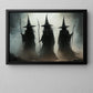 Coven Of Shadows, Witch Canvas Painting, Spooky Season Wall Art Decor, Halloween Poster Gift For Witch Lovers