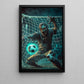 Undead Defender, Soccer Canvas Painting, Spooky Season Wall Art Decor, Halloween Poster Gift For Soccer Lovers