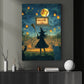 Witch’s Perfect Game, Softball Canvas Painting, Spooky Season Wall Art Decor, Halloween Poster Gift For Softball Lovers