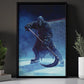 Reaper’s Icy Block, Hockey Canvas Painting, Spooky Season Sport Wall Art Decor, Halloween Poster Gift For Hockey Lovers