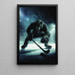 Angry Werewolf Plays Hockey, Hockey Canvas Painting, Halloween Sports Spectacular Wall Art, Halloween Poster Gift For Hockey Lovers