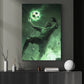 Zombie’s Defensive Header, Soccer Canvas Painting, Spooky Season Wall Art Decor, Halloween Poster Gift For Soccer Lovers