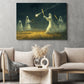 Ghostly Outfield, Baseball Canvas Painting, Spooky Season Wall Art Decor, Halloween Poster Gift For Baseball Lovers