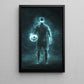 Halloween Soccer Canvas Painting, Ghost Captain in Action Halloween Sports Wall Art Decor, Poster Gift For Soccer Lovers, Soccer Players