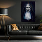 Shadows of the Cloister Canvas Painting, Spooky Season Wall Art Decor, Halloween Poster Gift