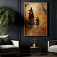 A Witch's Walk With Her Little, Witch Canvas Painting, Spooky Season Wall Art Decor, Halloween Poster Gift For Witch Lovers