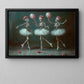 Dance Of The Skeletons, Skeleton Canvas Painting, Spooky Season Wall Art Decor, Halloween Poster Gift For Ballet Lovers