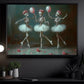 Dance Of The Skeletons, Skeleton Canvas Painting, Spooky Season Wall Art Decor, Halloween Poster Gift For Ballet Lovers