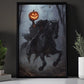 The Headless Horseman's Ride, Horse Canvas Painting, Spooky Season Wall Art Decor, Halloween Poster Gift For Horse Riding Lovers