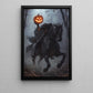 The Headless Horseman's Ride, Horse Canvas Painting, Spooky Season Wall Art Decor, Halloween Poster Gift For Horse Riding Lovers