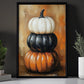 Harvest Harmony, Thanksgiving Canvas Painting, Blessings Wall Art Decor, Thankful Poster Gift For Pumpkin Lovers