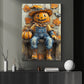 The Pumpkin Scarecrow, Thanksgiving Canvas Painting, Blessings Wall Art Decor, Thankful Poster Gift