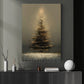 Cozy Christmas Tree Canvas Painting, Glowing Christmas Tree Wall Art Decor, Xmas Poster Gift