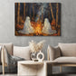 Interesting Halloween Canvas Painting, Ghost Camping Spooky Season Wall Art Decor, Halloween Poster Gift For Ghost Lovers