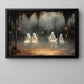 Interesting Ghost Halloween Canvas Painting, Haunted Playground Spooky Season Wall Art Decor, Halloween Poster Gift For Ghost Lovers