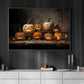 Interesting Halloween Canvas Painting, Scary Pumpkins Spooky Season Wall Art Decor, Halloween Poster Gift For Pumpkin Lovers