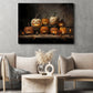 Interesting Halloween Canvas Painting, Scary Pumpkins Spooky Season Wall Art Decor, Halloween Poster Gift For Pumpkin Lovers