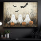 Interesting Halloween Canvas Painting, Ghostly Gathering Spooky Season Wall Art Decor, Halloween Poster Gift For Ghost Lovers