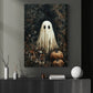 Interesting Halloween Canvas Painting, Forest Ghost Season Wall Art Decor, Halloween Poster Gift For Ghost Lovers