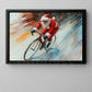 Funny Christmas Two Wheels And Cheer Cycling Canvas Painting, Sports Wall Art Decor, Xmas Poster Gift For Cycling Lovers